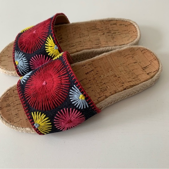 JACK ROGERS Bettina Espadrille Flatform Sandals Sz 6.5 - Picture 2 of 8